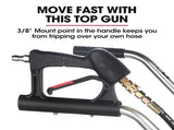 Jet-USA 24" Stainless Steel Pressure Washer Surface Cleaner, 3/8" Fitting, with Yoke Handlebar, For V219-PRWCLNJT24SA