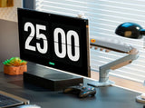 Single Monitor Arm for 17-30 Inch Screens,Height Adjustable Desk Mount Sliver Aluminium Monitor V1337-FY-G3NF-BD34