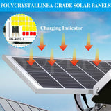 Solar LED Street Light Black Waterproof Outdoor Flood Lamp with Remote Control V178-59203