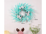 Christmas Ball Wreath Xmas Wreaths Ornaments Glitter Thicken Shatterproof Garland Decoration for V1263-JX-1540