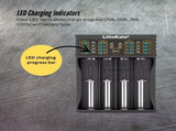 LiitoKala Lii-402 Smart Battery Charger - 4-Slot USB for 18650 AA AAA Li-ion NiMH V238-SUPDZ-41205415215184