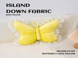 Blue Elegant Butterfly Lace Throw Pillow 60x45cm Soft Decorative Cushion for Sofa Bedroom Office and V888-ELOSUNG43220