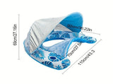 Adult Pool Floating Bed with Canopy Upgraded Large Space, Adjustable Shade, Ergonomic Headrest, V1232-ZYPZY002