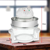 Pronti 17L Family Turbo Convection Oven Broiler Cooker - A15 White OVN-17L-A15-WH