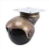 Swivel Top Plate Hooded Ball Caster Wheels, Antique Bronze V1192-AZ-W-29402