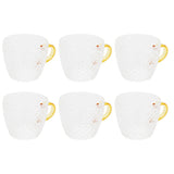 6Pcs Heat Resistant Glass Cup Tea Cup with Handle Tea Set Accessories for Home Tea House V1294-YM0721-3118210049411