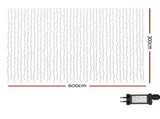 Jingle Jollys 6x3m Christmas Curtain Lights 960 LED RGB Remote Hanging Fairy Backdrop XMAS-CUR600-6M-WARM-MC