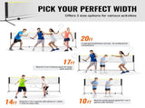 Badminton Net, Height Adjustable Volleyball Net, 10ft Wide Foldable Pickleball Net, Portable Easy V952-ZCGDZYMQW1024T4VVV0