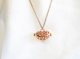 Gift Box - Love Heart Rose Gold Aroma Necklace Purify Oil Blend V760-GBAJ - 41