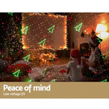 1X Projector Light Christmas Lights Laser Outdoor Decorations Jingle Jollys XMAS-LASER-BK-003