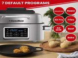 Homemaid Digital 6L Air Fryer and Grill Stainless Steel Housing LED Display AFG02