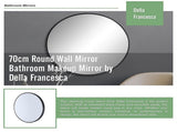 70cm Round Wall Mirror Bathroom Makeup Mirror by Della Francesca V63-831471