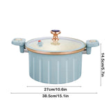 Multifunctional Vacuum Pressure Cooker Clearance! 15.16x10.24x5.51in Large Capacity 8L Soup Pot for V1189-LWWAL-20260401-05640