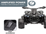 Kahuna GTS99 Kids Toy Electric Ride On Quad Bike 50W ATV - Black CAR-GTS-1199-BK