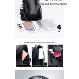 Women Backpack Purse Waterproof dermis Anti-theft Rucksack Lightweight Shoulder Bag, Medium, V1366-AZ2-W-03477