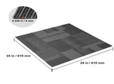 Carpet Tiles Reusable, 24"x 24"Carpet Squares With Padding Attached, Soft Padded Carpet Tiles, Easy V952-KCXFKDT2424YHLIXBV0