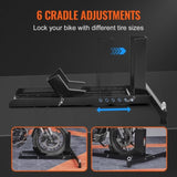 Motorcycle Wheel Chock Upright, 816.5 kg Capacity, Heavy-duty Steel Motorcycle Front Wheel Stand V952-MTCLDLZSKDHS2OLR1V0