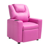 VEVOR Kids Reclining Chair PU Leather Toddler Recliner with Cup Holder V952-ETTYPGKFHS21PI6YW001V0