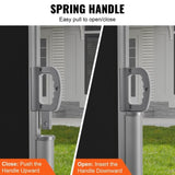 VEVOR Side Awning, 180X600cm Aluminum Outdoor Privacy Screen, 280g Polyester Water-proof V952-ZYPF180X600CMBK01V0
