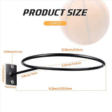 12 Pack Wall Mount Ball Display Ball Storage Ball Rack Ball Holder for Basketball Football V1370-AZ4-10586