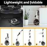Emajin Shopping Trolley Cart Foldable 45KG Black ST-45L-OX-BK