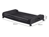 Levede 2x Under Bed Storage Containers for Shoe and Apparel Clear-Lidded Black SO1032-BK-2PC-AU