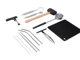 Coconut Opener Tool Set Stainless Steel Coconut Shell Puncher Cutter Rubber Hammer Kit with Straw V1294-YM0901-3118240105111