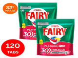 Fairy Platinum Plus x 120 Lemon Dishwasher Tablets FAIRY-80782496X2_NZ
