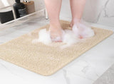 Non Slip Shower Mat PVC Loofah Foot Scrubber With Drainage Holes Fast Drying Bathroom Tub Floor Mat V1237-ZY-807-251