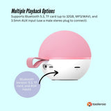Mini Karaoke Machine and 2x Wireless Microphones Portable Bluetooth Speaker Pink V238-SUPDZ-41169049813072