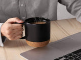 Coffee Travel Mug, Leak-Resistant Spill Proof Coffee Tumbler, Ceramic Mug, Microwave and Dishwasher V1366-AZ2-W-23995