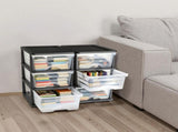 Plastic Storage Drawers, 2 Pack Storage Organizer Drawer, 6 Drawers Closet Organization and Storage V952-CWCT1YKLDD1GCPFV6001V0