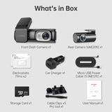 2 Channel 4K Dashcam with 1080P, 5G WiFi, GPS, Parking Monitor, Voice Control, Free 64GB TF Card V178-59112