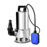 Giantz 1800W Max. Submersible Dirty Water Pump Bore Tank Well Steel Automatic Clean PUMP-SUBM-1800