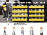 221-Piece Mechanics Tool Set, 1/4" and 3/8" Drive Sockets, SAE and Metric Mechanic Tool Kit with V952-SDJXGJTZ1438DIX1BV0