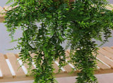 10PCS Artificial Hanging Plants Plastic Persian Fern Vines Fake Greenery Plants for Indoor Outdoor V1294-YM0901-3115240058611