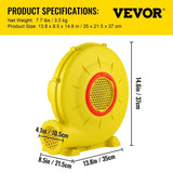 Air Blower Pump Fan Bounce House Blower 450W 0.6HP for Inflatable Bouncy V952-QMFJM480W110V6KXQV3