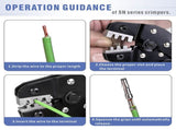 Ratcheting Crimping Tool EDM cutting jaw provides accurate and reliable crimping without damage V1366-AZ2-W-05773
