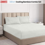 Ramesses Silver 2000TC Cooling Bamboo Combo Set Double V442-KIT-FITTEDSS-2000COOLBAMBOO-SILVER-DS