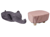 Animal Footstools Elephant Shaped Slip Resistant Silent Comfortable Stable Multi Purpose Cute Stool V1294-YM0703-3116230004112
