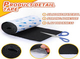 2 Roll elt urniture Pads, Non Slip Sel Adhesive Cuttable elt Tape Black Heavy Duty elt Strip Roll or V1259-DP01-F-569