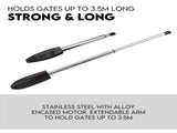 Swing Gate Opener Automatic Full Solar Power Kit Remote Control V379-SNGLSOLARSET05