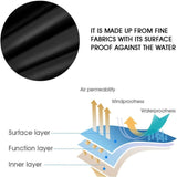 Square Hot Tub Spa Cover Waterproof 190T Polyester Anti Dust Anti UV with Storage Bag Black Coffee, V1237-ZY-522-0036