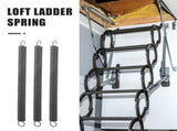 Heavy Duty Attic Ladder Spring Replacement Metal for Safety 3Pcs V1366-AZ2-W-21507