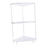 3 Tier Triangular Acrylic Corner Side Table Small Corner Side Table Bathroom Organizer Water V1294-YM0901-3116240035111