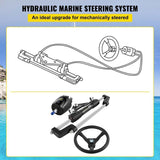 Hydraulic Steering Kit 300HP, Hydraulic Boat Steering Kit Helm Pump, Hydraulic Boat Steering Kit V952-YYDJHK6400A-3TJWRV0