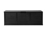 Gardeon Outdoor Storage Box 290L Lockable Organiser Garden Deck Shed All Black OSB-290L-ABK