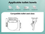 Cefito Smart Electric Bidet Toilet Seat LED Display Heated Dryer WaterMark BIDET-ELEC-371D-WH
