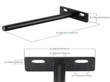 pcs Floating Shelf Bracket, Metal Shelf Bracket, Heavy Duty Hidden Shelf Bracket, V1237-ZY-203-5175