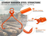 Log Skidding Tongs, 81.3cm 2 Claw Log Lifting Tongs, Heavy Duty Steel Lumber Skidding Tongs, 700 kg V952-YMQZQ32YC2ZBP6NXKV0